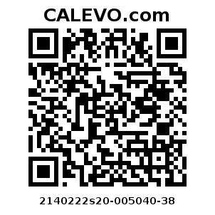 Calevo.com pricetag 2140222s20-005040-38