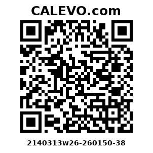 Calevo.com Preisschild 2140313w26-260150-38