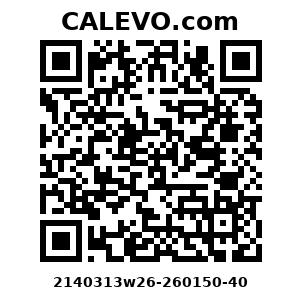 Calevo.com Preisschild 2140313w26-260150-40