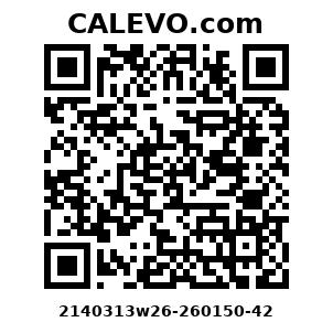 Calevo.com Preisschild 2140313w26-260150-42