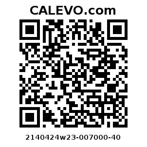 Calevo.com Preisschild 2140424w23-007000-40