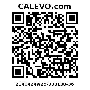 Calevo.com Preisschild 2140424w25-008130-36