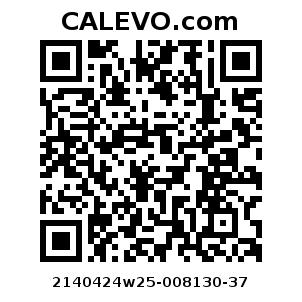 Calevo.com Preisschild 2140424w25-008130-37