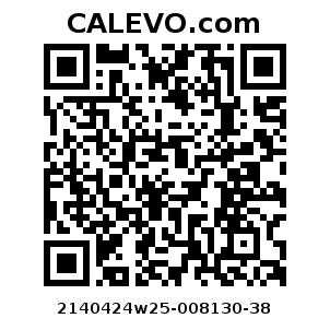 Calevo.com Preisschild 2140424w25-008130-38