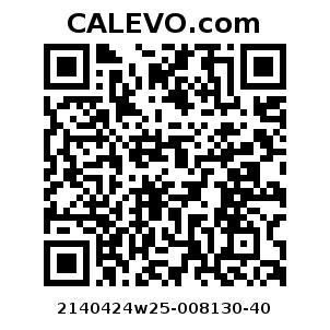 Calevo.com Preisschild 2140424w25-008130-40