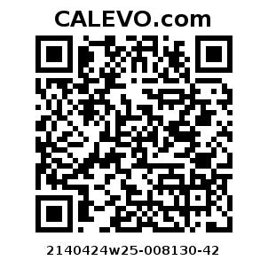 Calevo.com Preisschild 2140424w25-008130-42