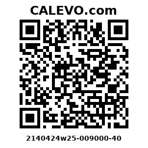 Calevo.com Preisschild 2140424w25-009000-40