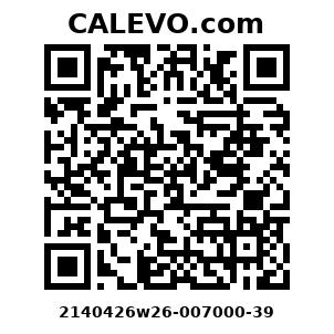 Calevo.com Preisschild 2140426w26-007000-39