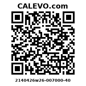 Calevo.com Preisschild 2140426w26-007000-40