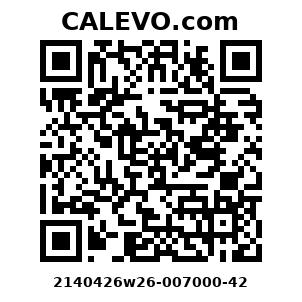Calevo.com Preisschild 2140426w26-007000-42
