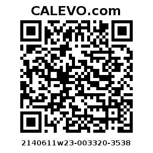 Calevo.com Preisschild 2140611w23-003320-3538