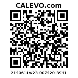 Calevo.com Preisschild 2140611w23-007420-3941