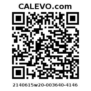 Calevo.com Preisschild 2140615w20-003640-4146