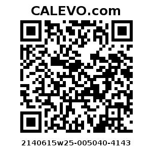 Calevo.com Preisschild 2140615w25-005040-4143