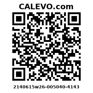 Calevo.com Preisschild 2140615w26-005040-4143