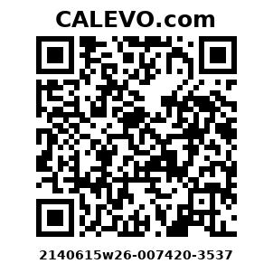 Calevo.com Preisschild 2140615w26-007420-3537