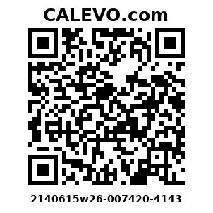 Calevo.com Preisschild 2140615w26-007420-4143