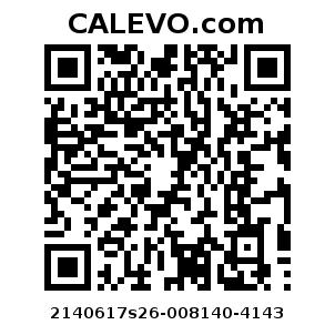 Calevo.com Preisschild 2140617s26-008140-4143