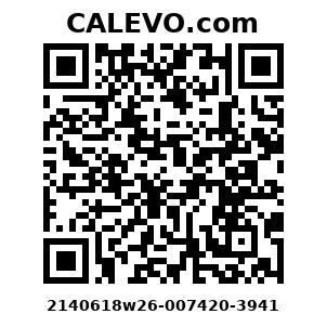 Calevo.com Preisschild 2140618w26-007420-3941