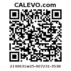 Calevo.com Preisschild 2140631w25-007231-3538