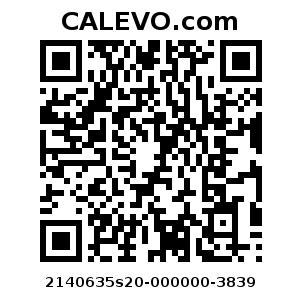 Calevo.com pricetag 2140635s20-000000-3839