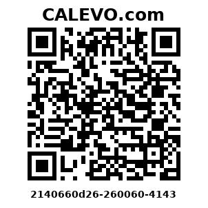 Calevo.com Preisschild 2140660d26-260060-4143