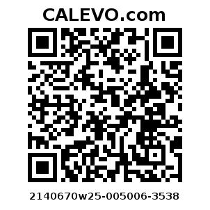 Calevo.com Preisschild 2140670w25-005006-3538