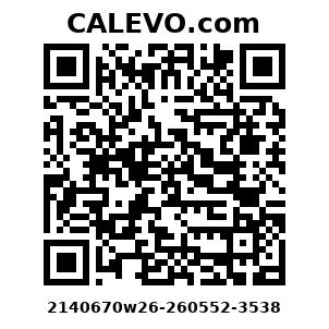 Calevo.com Preisschild 2140670w26-260552-3538