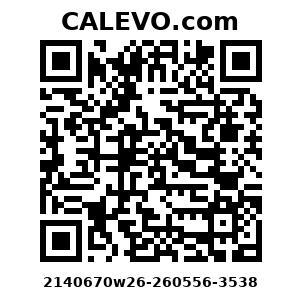 Calevo.com Preisschild 2140670w26-260556-3538