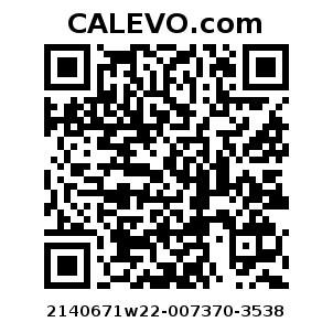 Calevo.com Preisschild 2140671w22-007370-3538