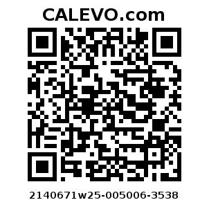 Calevo.com Preisschild 2140671w25-005006-3538