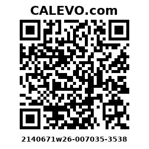 Calevo.com Preisschild 2140671w26-007035-3538