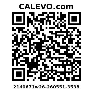 Calevo.com Preisschild 2140671w26-260551-3538