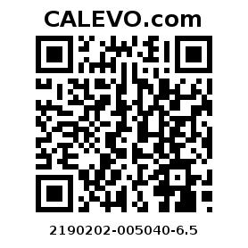 Calevo.com pricetag 2190202-005040-6.5