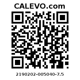 Calevo.com Preisschild 2190202-005040-7.5