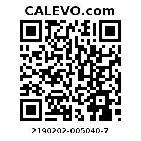 Calevo.com Preisschild 2190202-005040-7