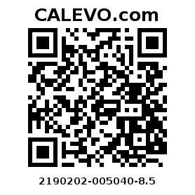Calevo.com pricetag 2190202-005040-8.5