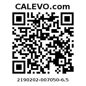 Calevo.com pricetag 2190202-007050-6.5