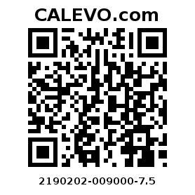 Calevo.com pricetag 2190202-009000-7.5