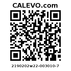 Calevo.com pricetag 2190202w22-003010-7