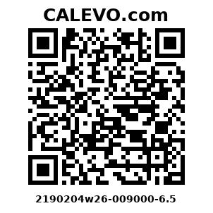 Calevo.com Preisschild 2190204w26-009000-6.5