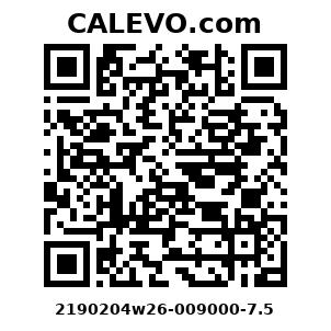 Calevo.com Preisschild 2190204w26-009000-7.5