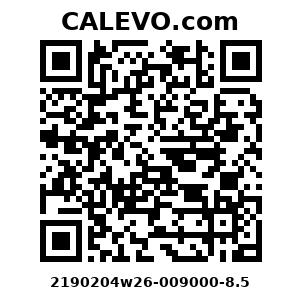 Calevo.com Preisschild 2190204w26-009000-8.5