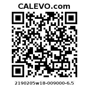 Calevo.com pricetag 2190205w18-009000-6.5