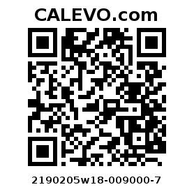 Calevo.com pricetag 2190205w18-009000-7