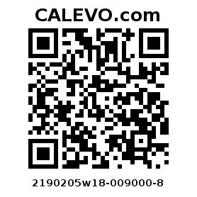 Calevo.com pricetag 2190205w18-009000-8
