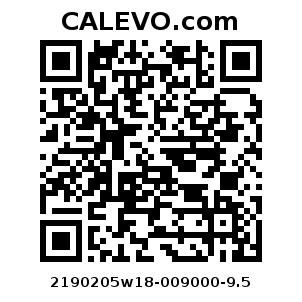 Calevo.com pricetag 2190205w18-009000-9.5