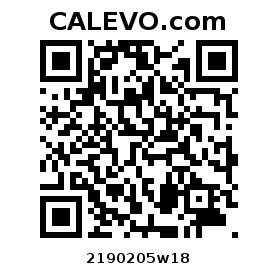 Calevo.com Preisschild 2190205w18