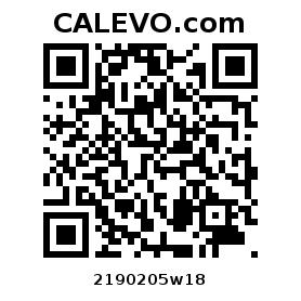 Calevo.com pricetag 2190205w18