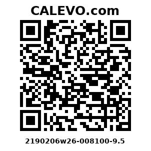 Calevo.com Preisschild 2190206w26-008100-9.5